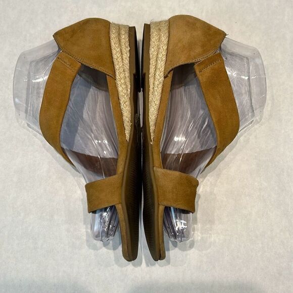 Aldo Moewen Wedge Sandal Espadrille Camel Tan Womens Sz 6 - Picture 4 of 8
